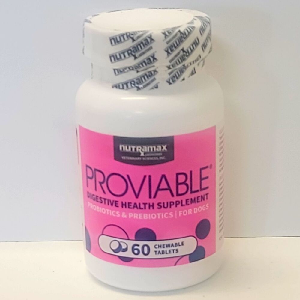Nutramax Proviable Digestive Health Probiotic 60 Chew Tabs Exp 03/2028